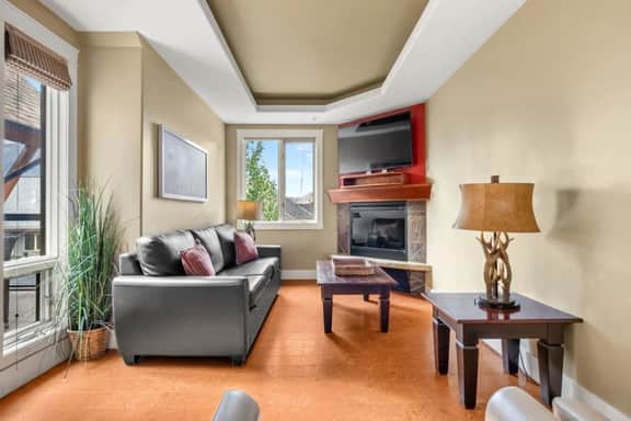 Fireplace, Free Park Pass, Solara Resort Amenities - Image 2