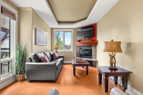 Fireplace, Free Park Pass, Solara Resort Amenities - Image 1