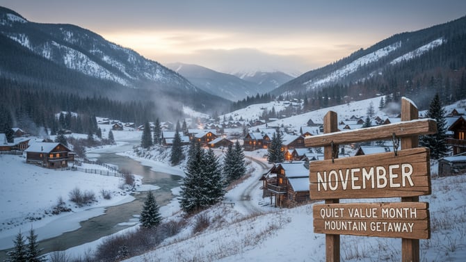 Why November Is the Quiet Value Month for a Mountain Getaway Before December